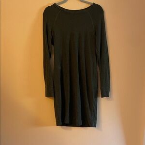 Lou & Grey Dark Green Long Sleeve Sweater Dress